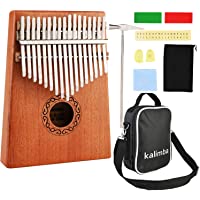Nabance Kalimba 17 Key Thumb Piano Marimba Instrumento Música Finger Piano con Martillo de Afinación y Accesorios con…